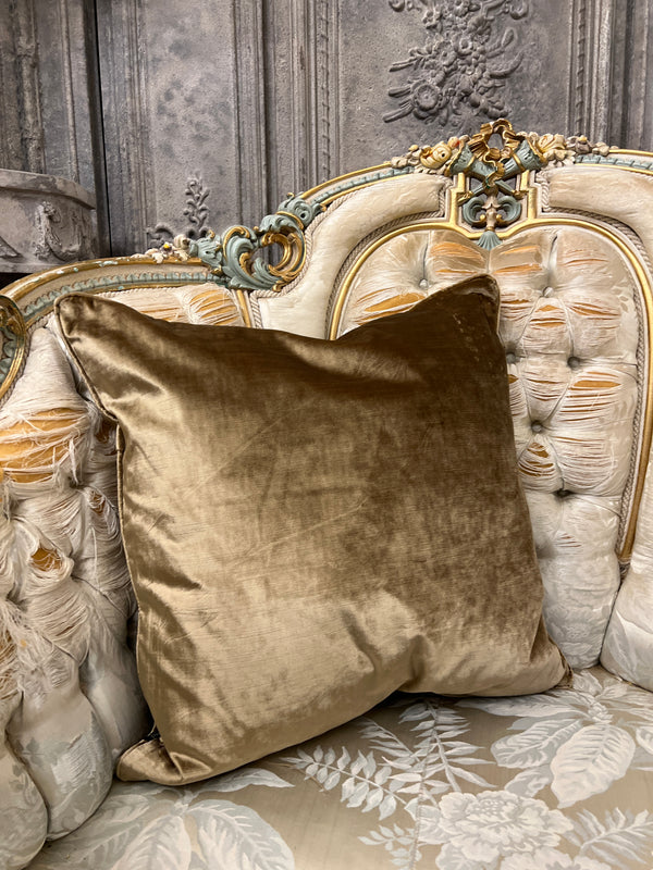 Luxury antique gold cushion.
