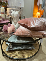 Luxury pale pink cushion.