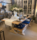 Dorchester Reclaimed Elm Top Dining Table