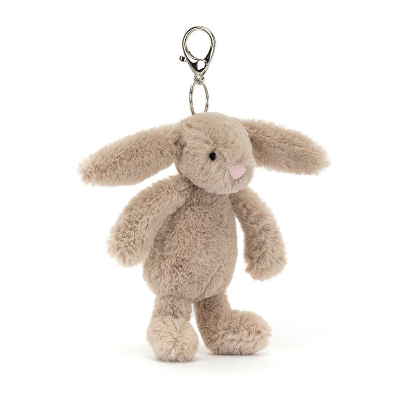 Jellycat© London Bashful Bunny Keyring - Beige