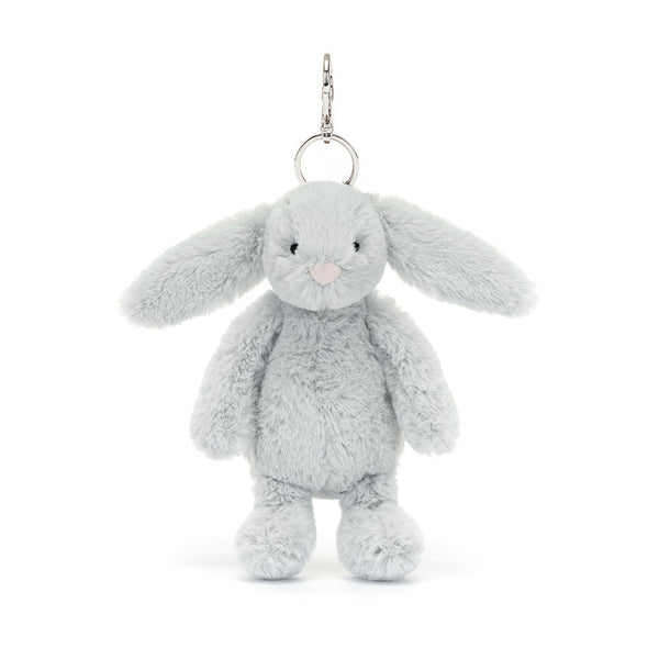 Jellycat© London Bashful Bunny Keyring - Silver