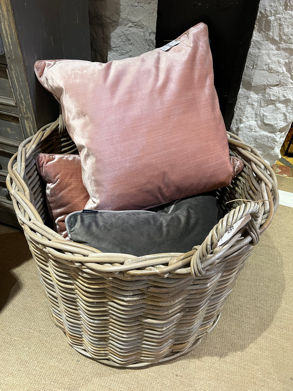 Luxury pale pink cushion.