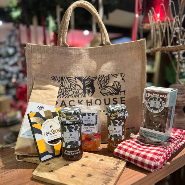 Luxury Packhouse Jute Hamper Gift Set