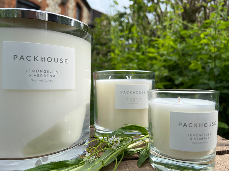 Hand Poured Luxury Candle - Lemongrass & Verbena 640g (Unboxed)