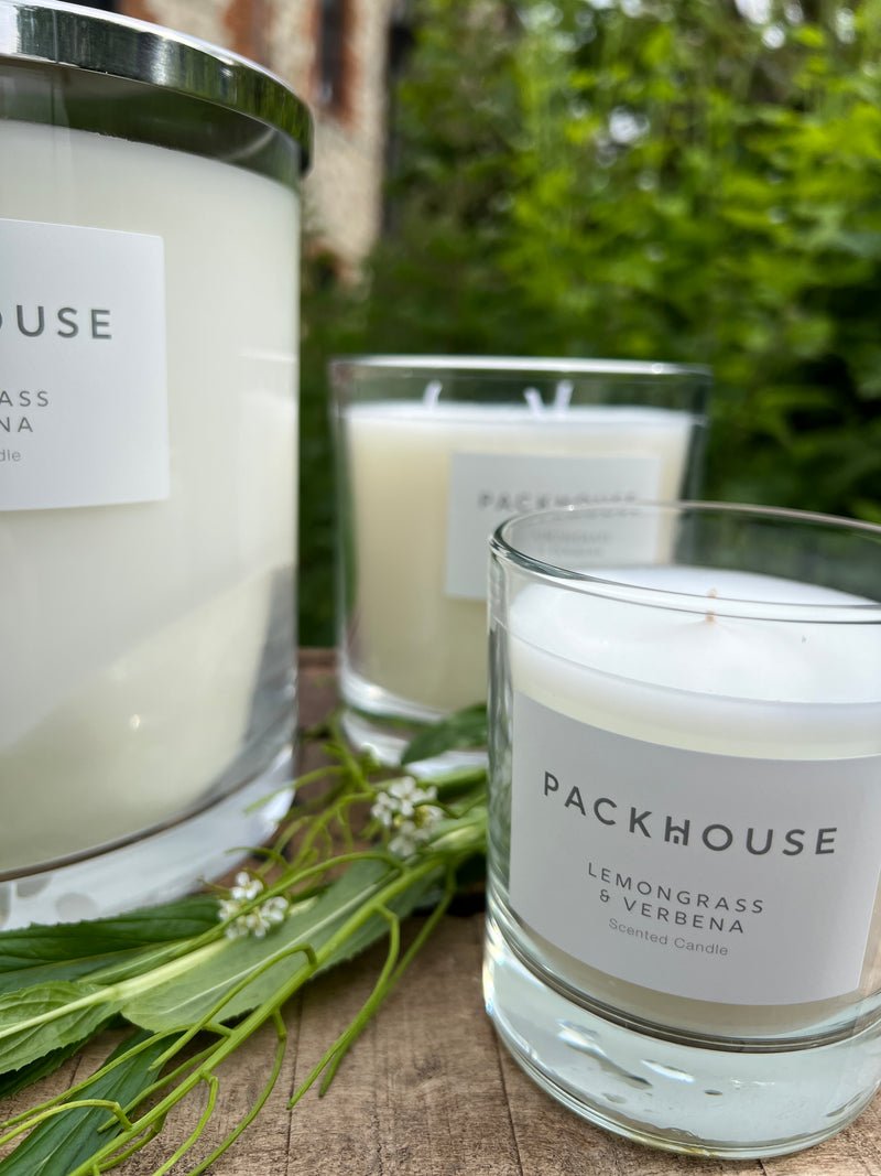 Hand Poured Luxury Candle - Lemongrass & Verbena 200g