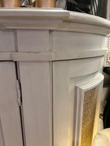 Cream Curved Console