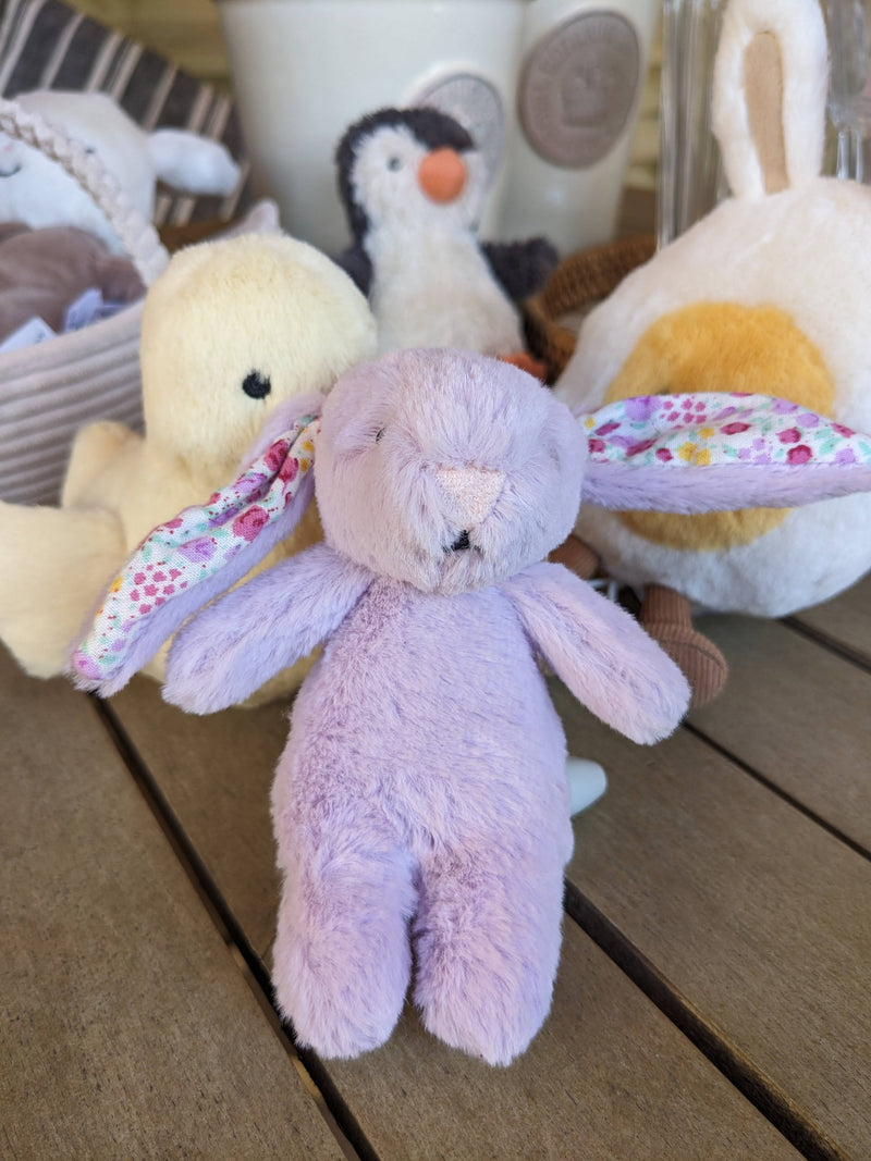 Jellycat© London Bashful Bunny Keyring - Jasmine Blossom