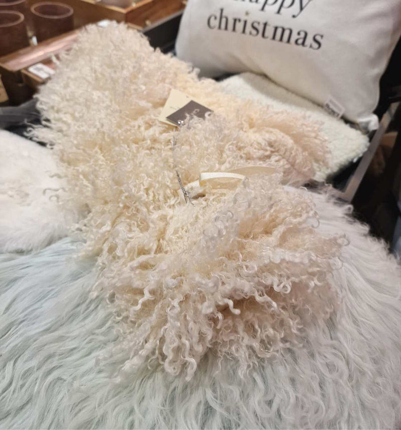 Cream Afghan  Hot Water Bottle