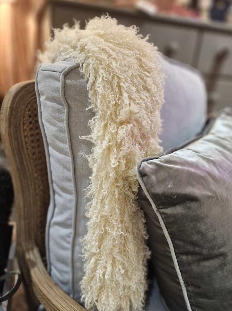Cream Afghan  Hot Water Bottle