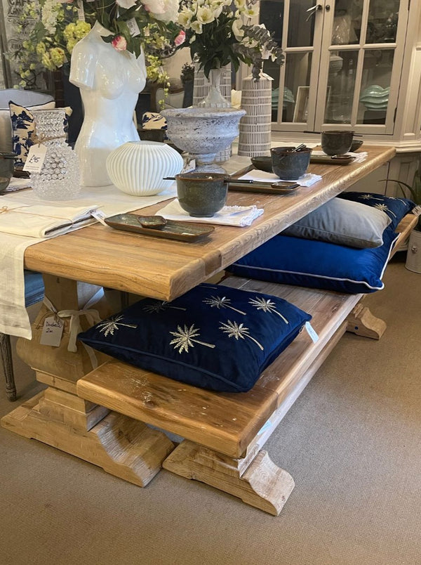 Dorchester Reclaimed Elm Top Dining Table