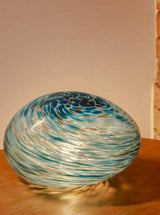 Turquoise Handmade Glass Lamp