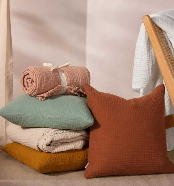 Muslin Crinkle Cotton Cushion